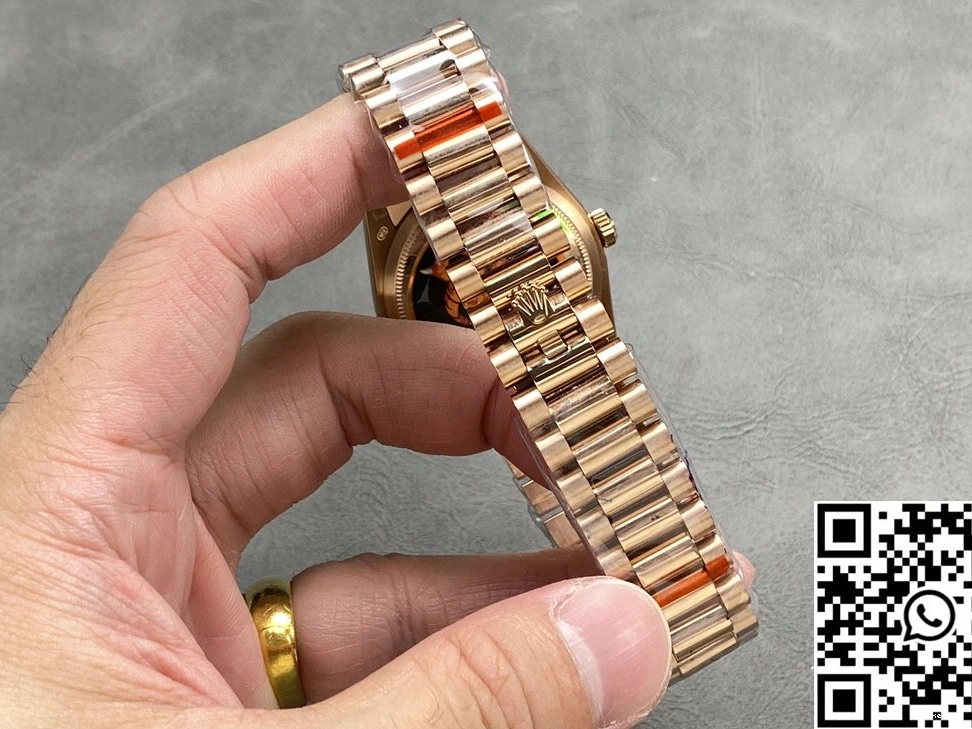 Rolex Tungsten QF Day Date Factory 36mm Chocalate M128235-0037 v5 Dial Steel 0102